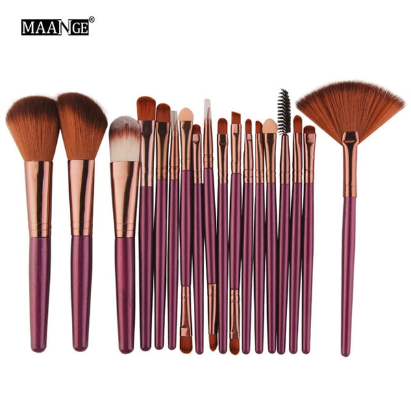 MAANGE 6/15/18Pcs Makeup Brushes Tool Set Cosmetic