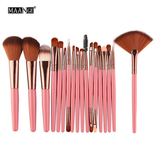 MAANGE 6/15/18Pcs Makeup Brushes Tool Set Cosmetic