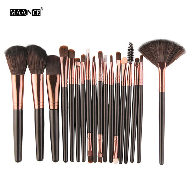 MAANGE 6/15/18Pcs Makeup Brushes Tool Set Cosmetic