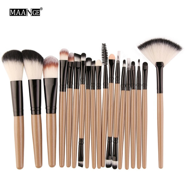 MAANGE 6/15/18Pcs Makeup Brushes Tool Set Cosmetic