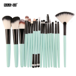 MAANGE 6/15/18Pcs Makeup Brushes Tool Set Cosmetic