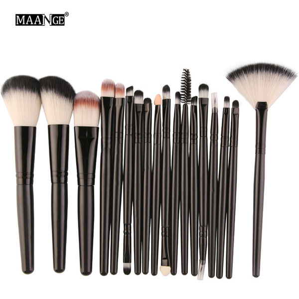 MAANGE 6/15/18Pcs Makeup Brushes Tool Set Cosmetic