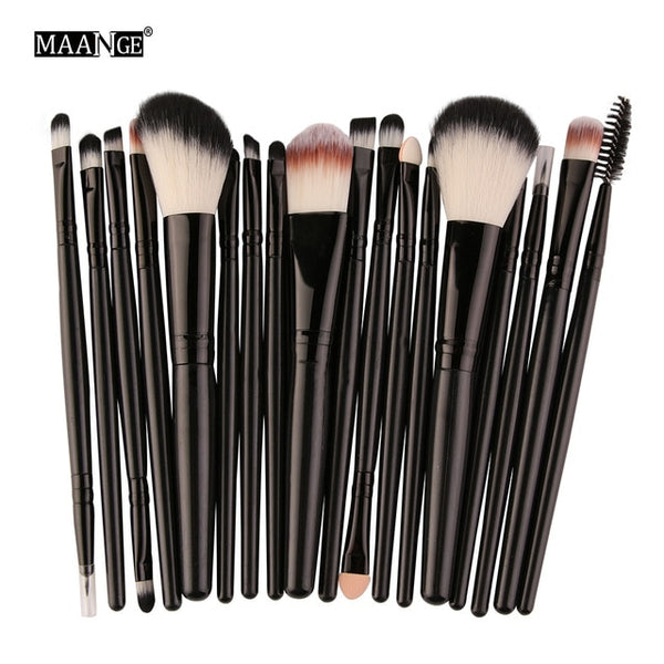 MAANGE 6/15/18Pcs Makeup Brushes Tool Set Cosmetic