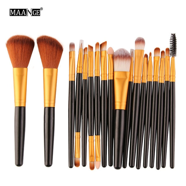 MAANGE 6/15/18Pcs Makeup Brushes Tool Set Cosmetic