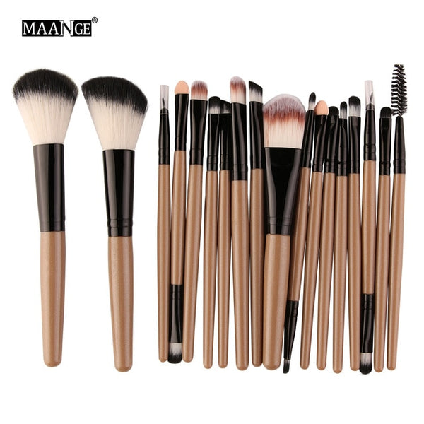 MAANGE 6/15/18Pcs Makeup Brushes Tool Set Cosmetic