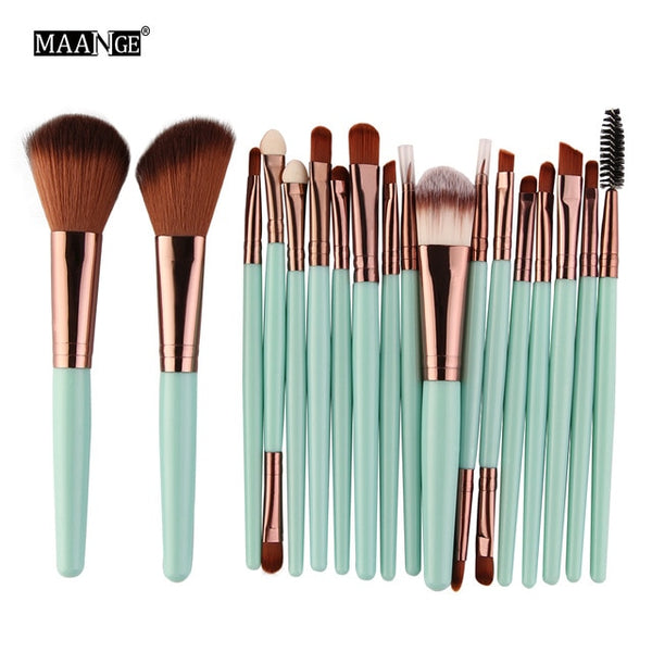 MAANGE 6/15/18Pcs Makeup Brushes Tool Set Cosmetic