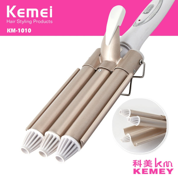 Professional Curling Iron Ceramic Triple Barrel Hair Styler Hair Waver Styling  Curler Electric Curling