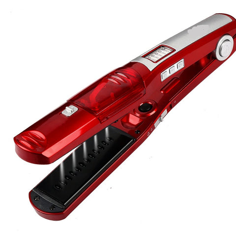 Kemei Ceramic Steam Hair Straightener Professional Flat Iron Vapor