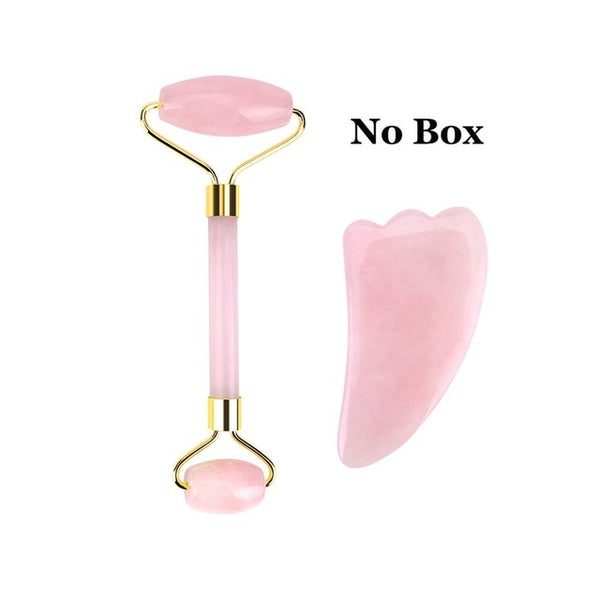 Natural Rose Jade roller Face Massager