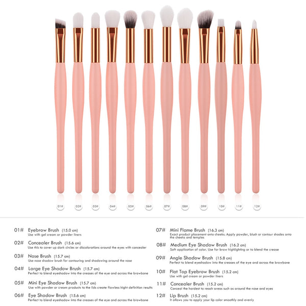 12PCS  Brush Makeup